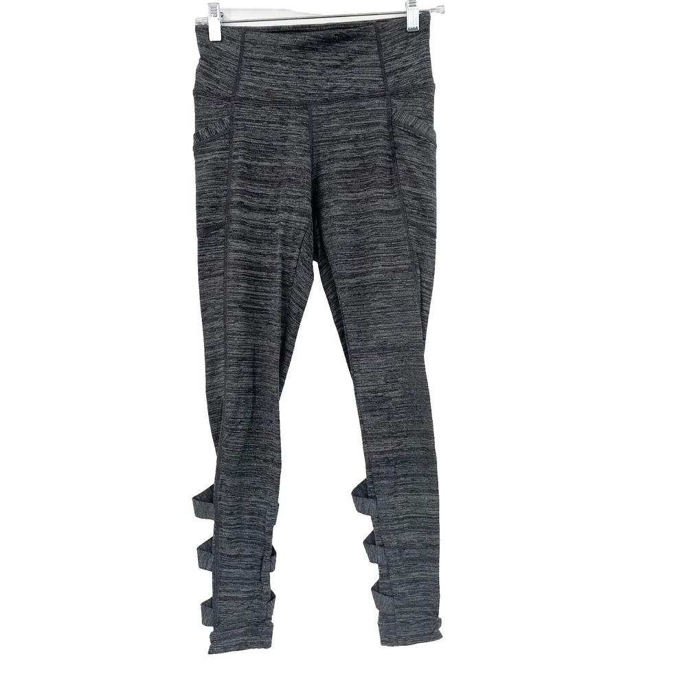 ATHLETA Womens Size S Dark Gray High-Rise Cutout Chaturanga Full-Length Leggings